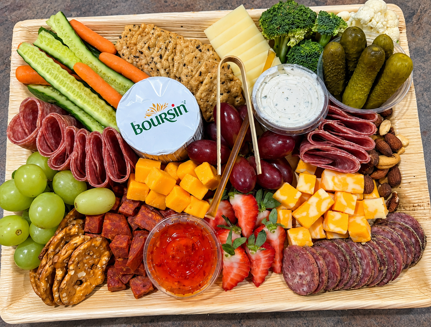 A beautifully curated charcuterie board