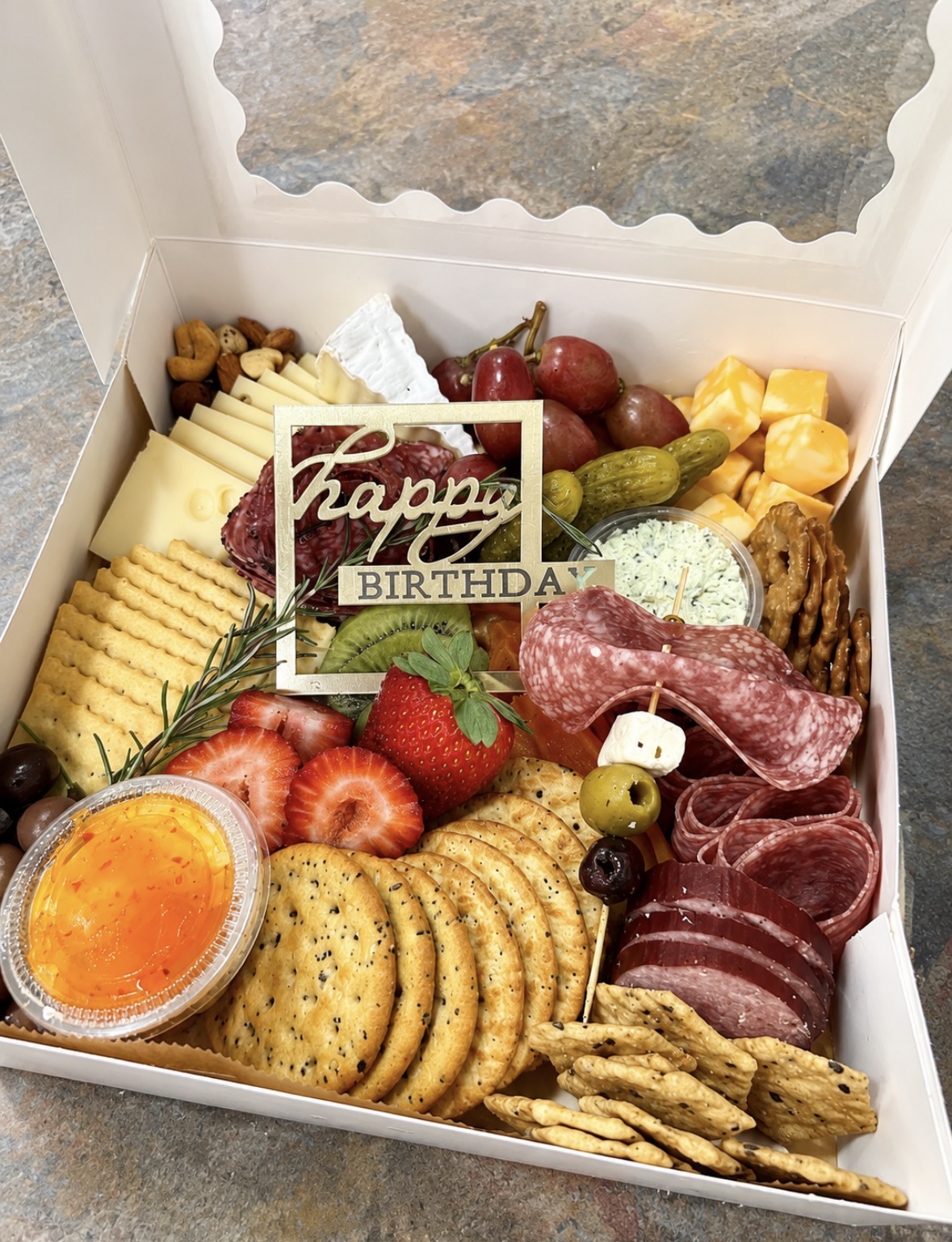 Custom event spread with artisan selections