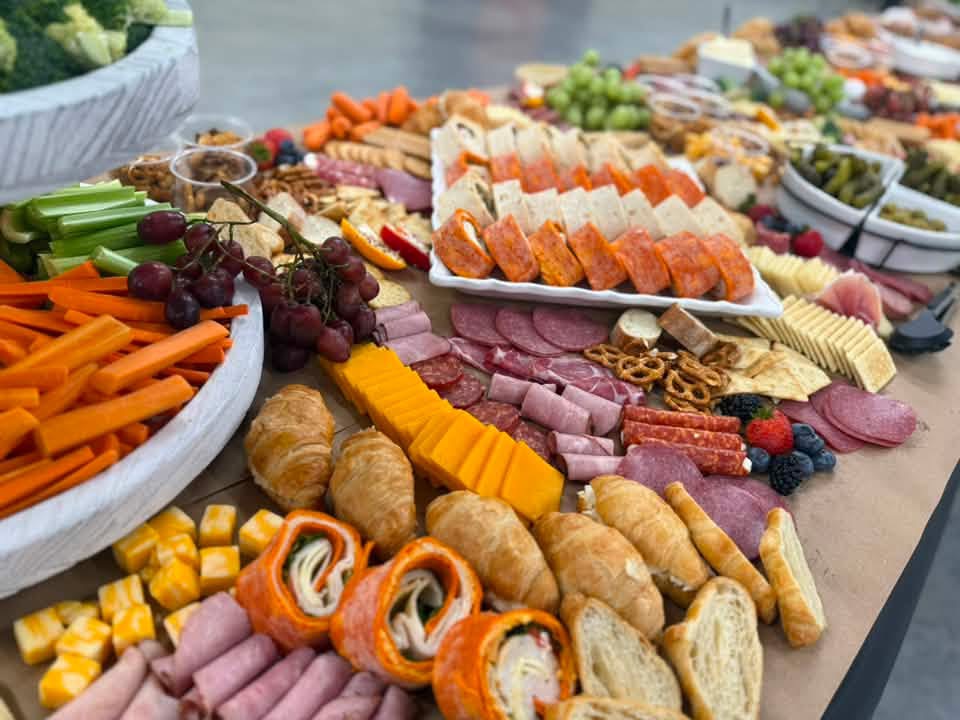 Beautifully presented event grazing display